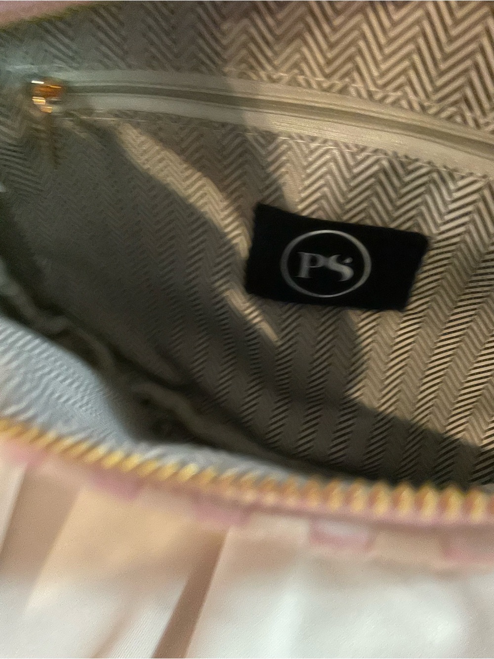 Pretty Simple Pink & Cream Woven Crossbody Bag - Picture 4 of 4